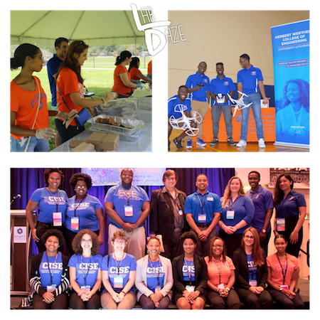 Juan Gilbert working with students in the lab